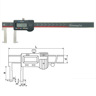 广陆圆柱头内沟槽数显卡尺